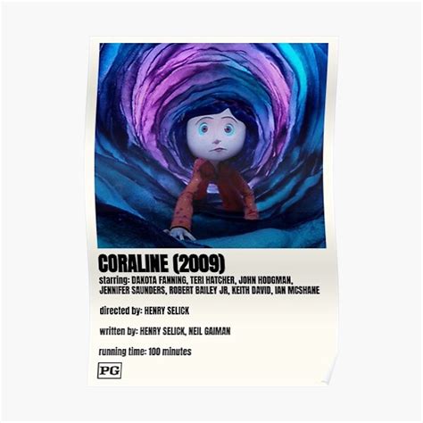 "Coraline Movie Poster" Poster for Sale by rachwoz14 | Redbubble