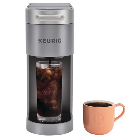Keurig K-Slim ICED Single Serve Coffee Maker, Brews To Cups, Gray ...