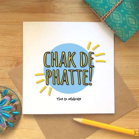 Chak De Phatte Time to Celebrate Congratulations Card Any - Etsy UK | Congratulations card, Time ...