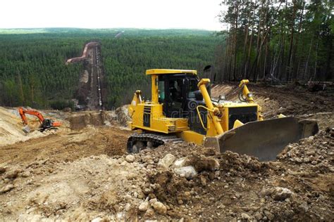 Construction Site of Oil Pipeline Stock Image - Image of fossil, digging: 107415393