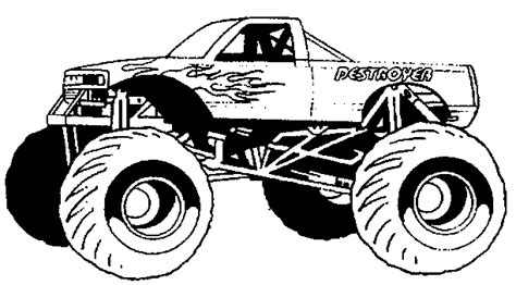 Cartoon Critters - monster trucks coloring pages