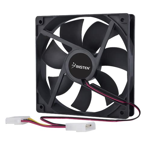 Insten 1860601 Computer Chassis Cooling Fan 120mm, Black