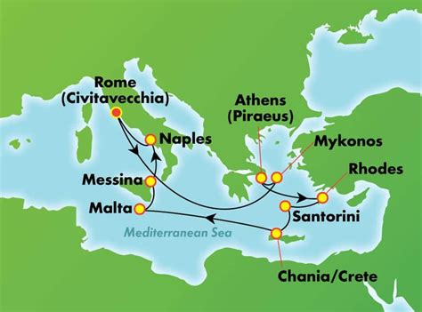 10-Day Eastern Mediterranean & Greek Isles from Rome (Civitavecchia) | Greek isles cruise ...