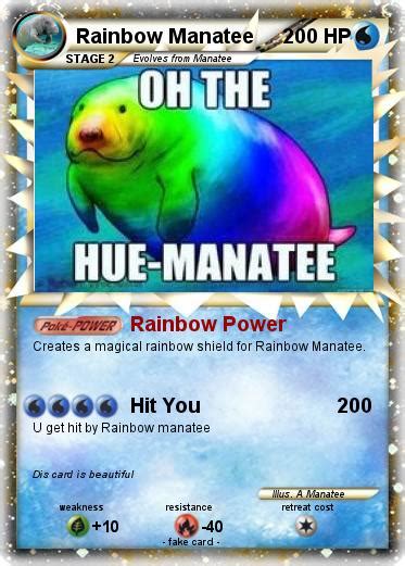 Pokémon Rainbow Manatee - Rainbow Power - My Pokemon Card