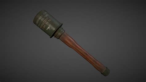 WW II German Grenade AKA The Potato Masher - 3D model by James McLean ...