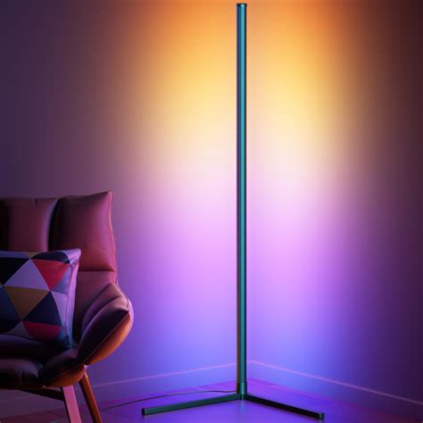 Buy bedee Floor Lamp, LED Floor Lamp RGB 4.2ft Dimmable Colour Changing Standing Light with APP ...