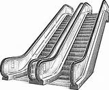 Escalator Colouring Pages Sketch Coloring Page sketch template