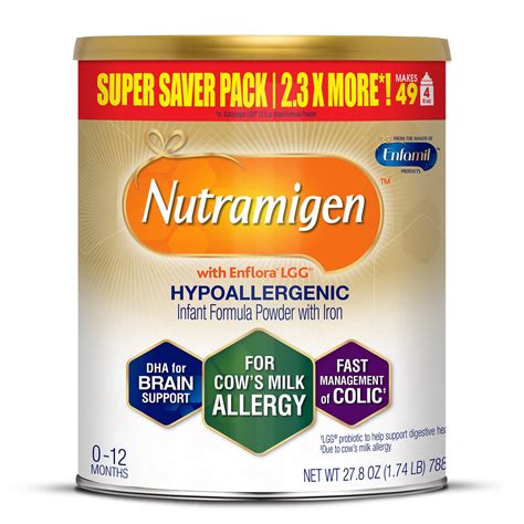 Nutramigen Hypoallergenic Infant Formula with Enflora LGG - Powder, 27. ...