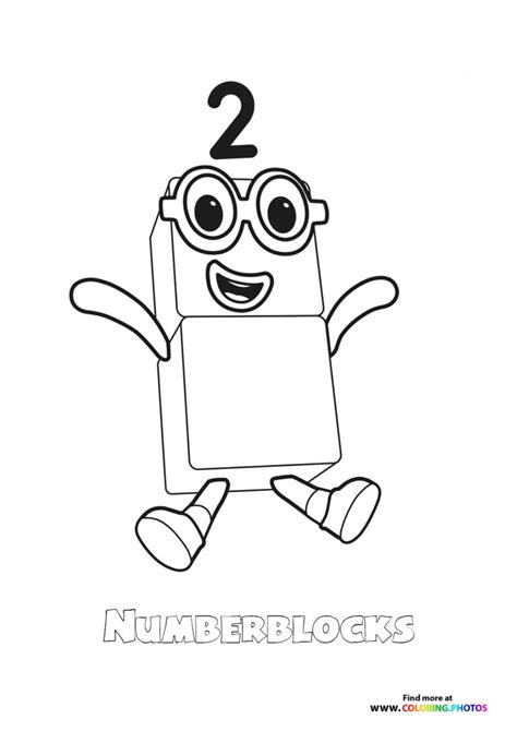 Number 9 Numberblocks - Coloring Pages for kids