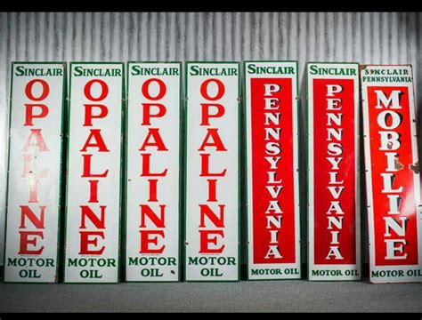 Sinclair Motor Oil Porcelain Signs Old Gas Stations, Porcelain Signs ...