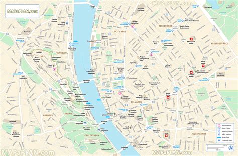 Budapest Tourist Attractions Map