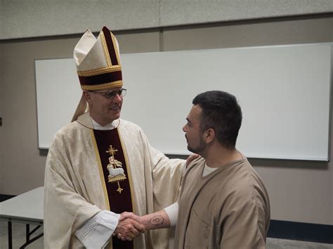 Bishop visits Elkhart County Jail - Today's Catholic