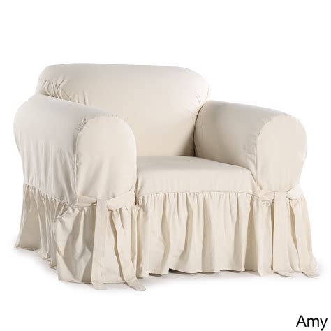 Classic Slipcovers Ruffled Cotton Arm Chair Slipcover - Walmart.com