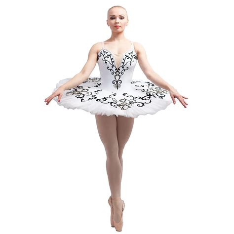 White+Black Professional Classical Platter Ballet Tutu,Women/Girls Ballerina Stage Performance ...