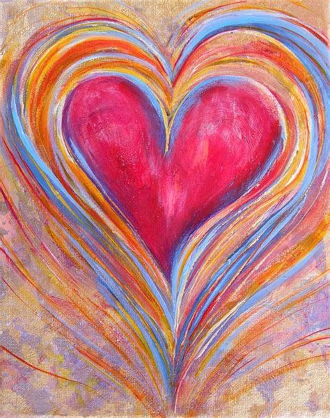 14 Love Paintings in 14 different styles | Heart art projects, Heart art, Heart painting