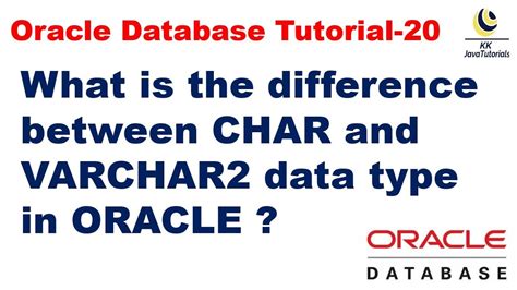 What is the difference between CHAR and VARCHAR2 data type in ORACLE ?|| Oracle Database ...