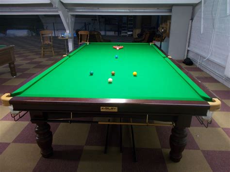 Full size Riley Aristocrat Tournament Snooker table set up and re-cover ...