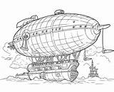 Airship Coloring Stock Illustrations – 416  sketch template