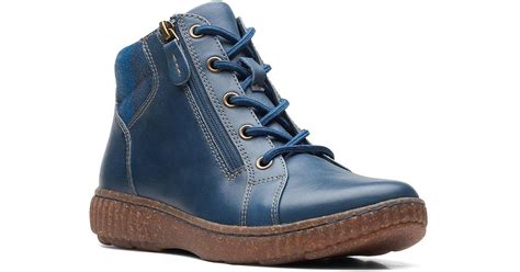 Clarks Caroline Park Boot in Blue | Lyst