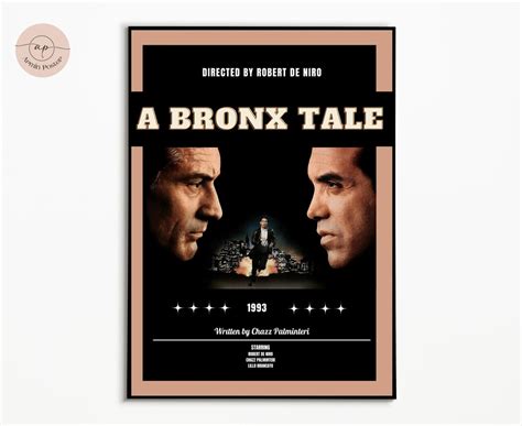 A Bronx Tale Poster Robert De Niro Retro Movie Print Mid - Etsy