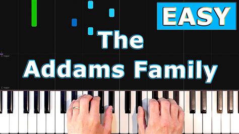 The Addams Family Theme - EASY Piano Tutorial [Sheet Music] - YouTube