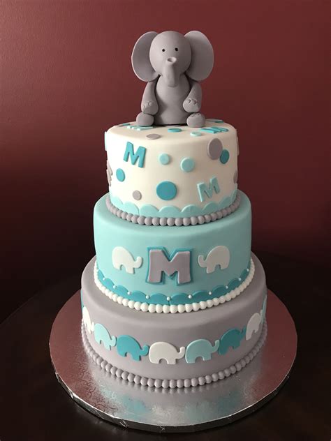 Elephant Baby Shower Cake Elephant Baby Shower Cake, Elephant Cakes ...