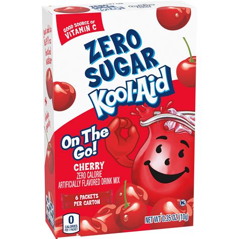 Kool-Aid On-The-Go Sugar-Free Cherry Powdered Soft Drink 6 - 0.35 oz Packets 6 ct; 0.33 oz | Shipt