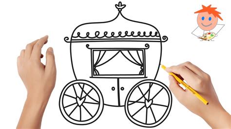 How to draw a princess carriage | Easy drawings - YouTube