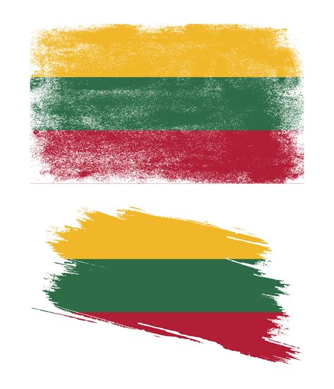 Lithuania flag with grunge texture 7421152 Vector Art at Vecteezy