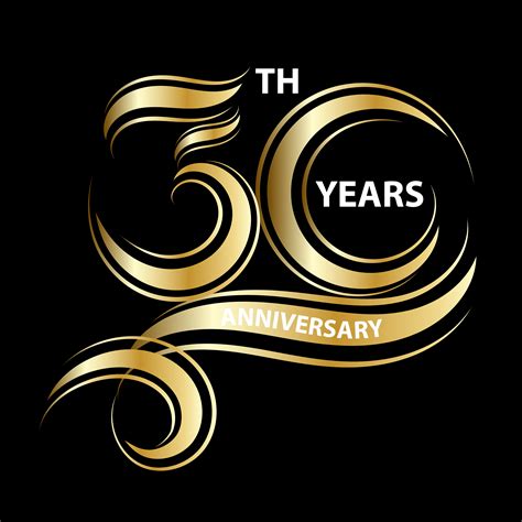 golden 30th anniversary sign and logo for gold celebration symbol 535717 Vector Art at Vecteezy