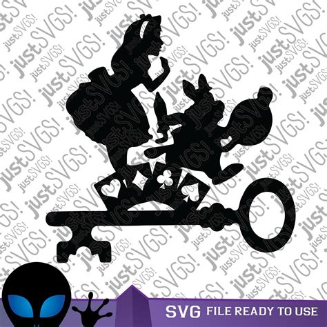 Drawing & Illustration Cricut Cut File Wonderland svg tea party svg Alice svg SVG mad hatter svg ...