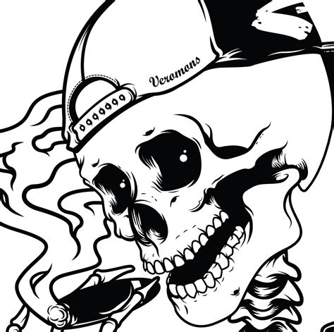 SMOKING SKELETON on Behance