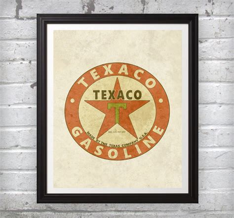 Vintage Texaco Gasoline Sign Texas Wall Art Home Decor Photo Print - Etsy