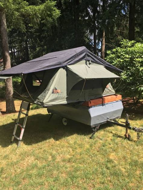 Vintage Apache Eagle Trailer with Tepui Rooftop Tent for Sale in Olympia, WA - OfferUp