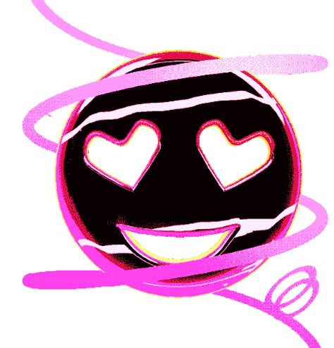 Heart Eyes Emoji Heart Face Sticker - Heart Eyes Emoji Heart Face Conveys Love - Discover ...