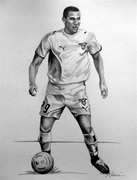 Soccer Player - Graphite Pencil Drawing