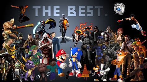 Latest Amazing Video Game Character Collage YouTube HD Wallpaper - Ilovouby