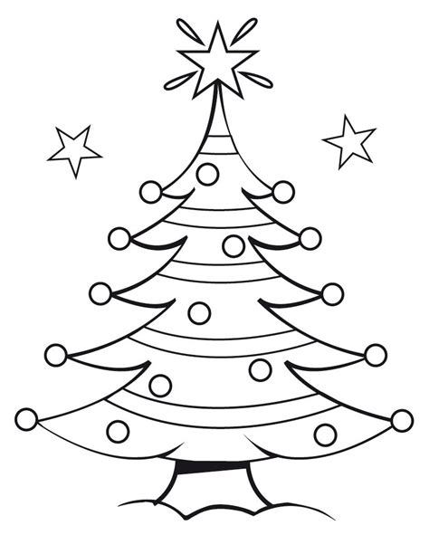 Free Printable Christmas Tree Coloring Pages For Kids