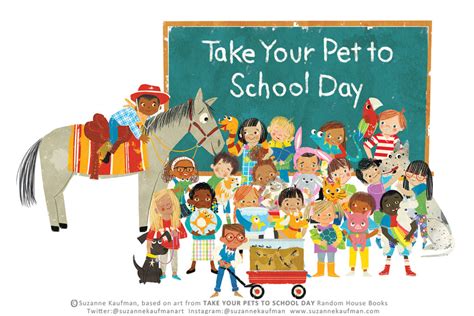 Suzanne Kaufman and TAKE YOUR PET TO SCHOOL DAY (+ Giveaway!)