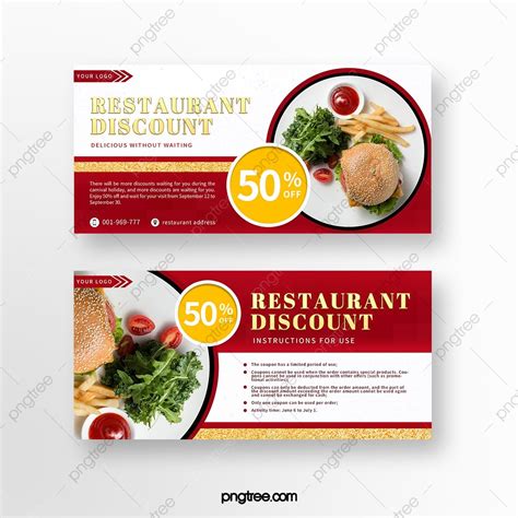 Red Food Restaurant Discount Coupon | Restaurant discount coupons, Restaurant discounts, Red food