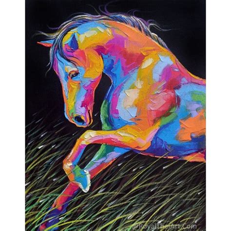 Colorful Abstract Horse Painting For Sale Online Gallery