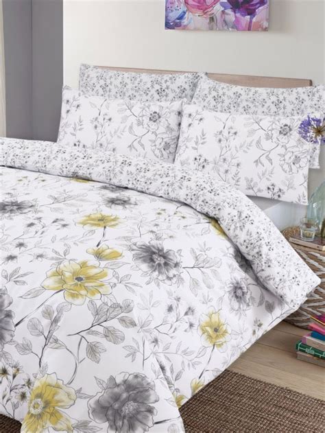 Marie Floral Yellow Duvet Set / Harry Corry | Duvet sets, Yellow duvet, Duvet