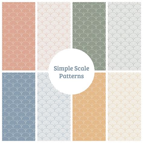 Premium Vector | Scale Patterns