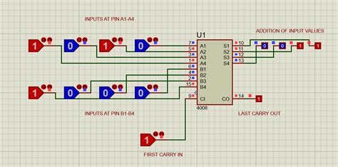 Circuit Diagram For 4 Bit Binary Adder Using Ic 7483 - Wiring Scan