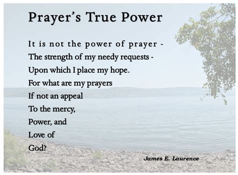 Prayer’s True Power – My Pastoral Ponderings