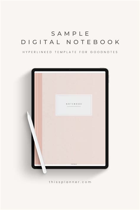 FREE DIGITAL NOTEBOOK SAMPLE | digital notebook template for goodnotes notability digital ...