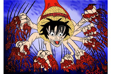 Luffy Gum Gum Gatling by CivillyBarbaric on DeviantArt