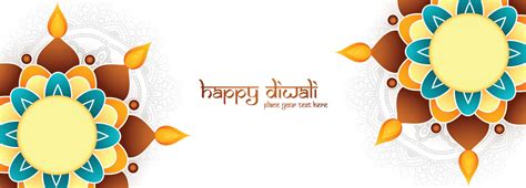 Elegant happy diwali banner card design 12758358 Vector Art at Vecteezy