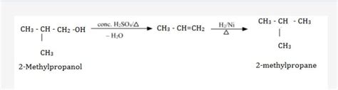 How to convert 2-methyl propene into 2-methyl propanol - Brainly.in