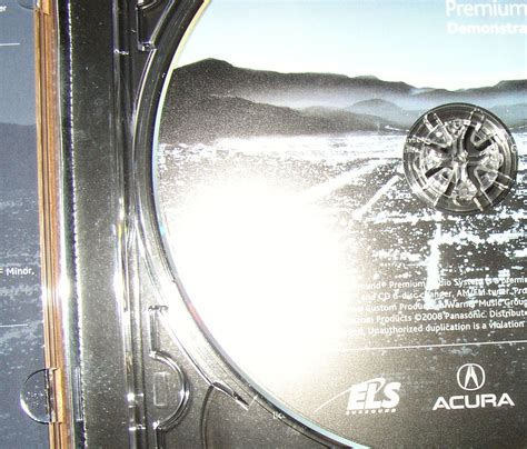 FS: Acura DVD Audio Demonstration Disc - AcuraZine - Acura Enthusiast ...